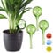 Relaxdays 4 x Bewässerungskugel im Set, dosierte Bewässerung Pflanzen u. Blumen, Gießhilfe Büro, Urlaub, Ø 6 cm, Glas, grün