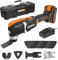 WORX 18V (20V Max) Sonicrafter Cordless Oscillating Multi-Tool, PowerShare, Variable Speed, with Accessories, Battery and Charger Included, WX696