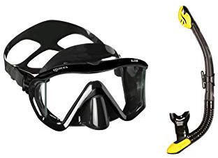 Mares i3 + Ergo Dry Maskenset Schnorchelset (schwarz/schwarz-gelb)
