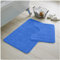 GC GAVENO CAVAILIA Greek Key Pattern Bath Mats 2 Piece Sets Non Slip, Soft Washable Rug Quick Dry Water Absorbent Bathroom Shower Mat & Pedestal Set, Blue