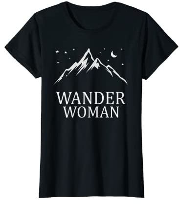 Damen Frauen Damen Wander Woman Hobby Geschenk Berge T-Shirt