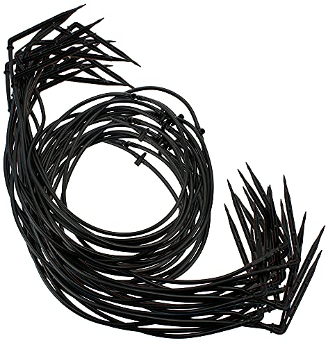 BRADAS® 25 Stück Set Bewässerung Tropfer Micro Pfeil Dripper Sprinkler Eckig Mit 50 cm Schlauch & Doppeladapter | Bewässerungssystem Topfpflanzen Gartenbewässerung Tröpfchenbewässerung Garten Pflanzen