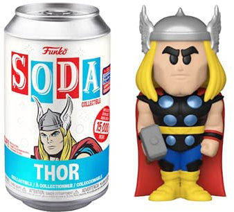 Funko Soda Vinyl Thor Figure Marvel FunKon 2021 Exclusive, Black