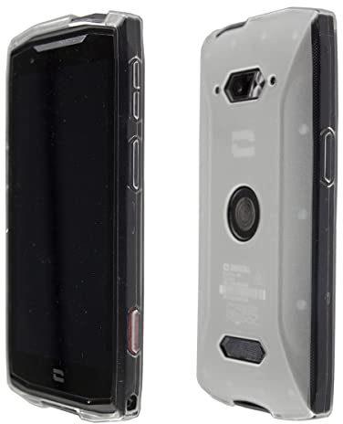 caseroxx Schutzhülle für Crosscall Core-M5 in transparent – Flexibles TPU-Case aus stoßfestem Gummi, passgenaue Handy-Tasche mit Kantenschutz & rutschfestem Grip