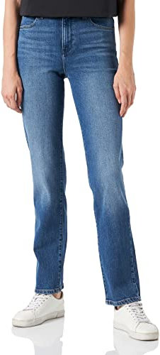 Wrangler High Rise Straight Pantalon Femme Bleu ciel 32W x 34L