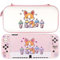 BelugaDesign Corgi Boba OLED Bundle | Tragetasche Abdeckung Daumengriffe Set | Niedlicher Anime Bubble Tea Kawaii Hund rosa Pastell Zubehör für Mädchen Frauen | Kompatibel mit Nintendo Switch OLED