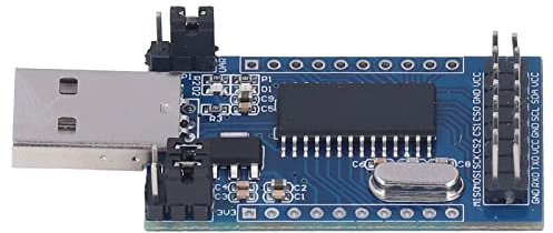 Jeanoko USB-Serieller Port-Adapter, CH341A Chip-Erweiterung, USB-Konverter-Modul, USB zu UART IIC SPI TTL ISP EPP MEM für Programm-Debugging
