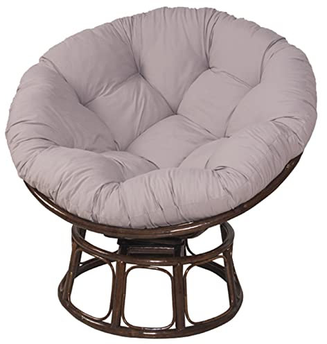 MHUQIA HäNgekorb Sitzkissen Kissen, Abnehmbares Und Waschbares Dickes HäNgesessel Sitzkissen Mit KopfstüTze, HäNgendes-Ei-Stuhl-Kissen FüR Indoor, Outdoor, Patio, Garden (F 60x60cm)