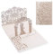 Siumir Pop Up Hochzeitskarte mit Umschlag 3D Karte Hochzeit Glückwunsch Karte Hochzeitseinladungen für Hochzeitstag, Valentinstag, Hochzeitsgeschenke (Rosa)