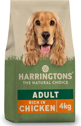Harringtons Complete Dry Adult Dog Food Chicken & Veg 4kg (Pack of 3) - Made with All Natural Ingredients