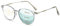 Lanomi Progressive Multifokale Lesebrille Blaulichtfilter Damen Herren Rund Gleitsichtbrille Lesehilfe Sehhilfe UV400 Schutz Brille mit Stärke Grau Gleitsichtbrille 4.0