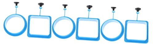POPETPOP Fischfutter Feeder Aquarium Auto Feeder 6 Stück Fischtank Schwimmring Fischtank Feeder Ring Fischfutterring Fischfütterungsringe Kleiner Aquariumring Praktischer Aquariumkreis