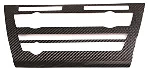 JORAsa Carbon-Faser-Auto-Mittelkonsolen-Lautstärke-Klimaanlagen-Lüftungsrahmen-Verkleidung, passend für BMW F15 F16 X5 X6 14-19, Auto-Trim-Zubehör, Schutzaufkleber-Kits