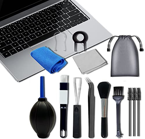 Rianpesn Kit d'Nettoyage d'ordinateur,Nettoyage du Clavier avec des Chiffons Nettoyage pour écran - Kit Nettoyage pour Ordinateur Portable, Nettoyage du Clavier avec Chiffons