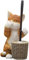 WC-Bürstenhalter-Set, niedliche Katzen-Toilettenbürste aus Harz und Halter, einzigartige Toiletten-Reinigungsbürste, spart Stauraum