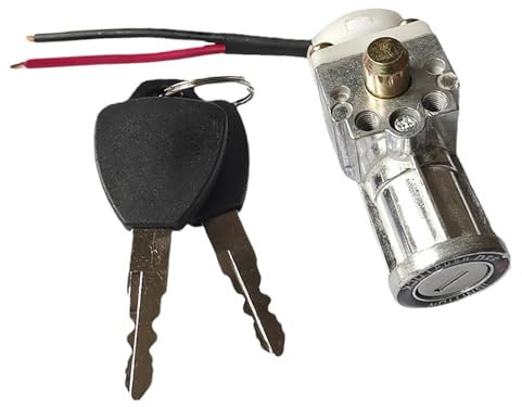 F Fityle Lock Ignition Lock 6.9cm with 2 Key Lightweight Battery Casing Lock Motorcycle Battery Locks for Electric Bike