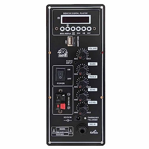 Simpls Placa amplificadora de 12 V para altavoces Square Dance, amplificador, Bluetooth, AUX, tarjeta TF, grabación de disco U, 6 – 12 altavoces