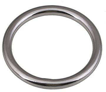 O-Ringe, nahtloser Schweiß-O-Ring, 304 Edelstahlringe, geschweißt, geschlossenes Design, Drahtdurchmesser 3 mm, 3 x 50 mm (Size : 3x50mm)