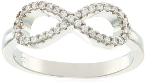 Beneto Ring Silver Ring Infinity AGG208 - Schaltung: 54 mm sBE0440-54 Marke, Estándar, Nicht-Edelmetall, Kein Edelstein