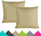 JACK 2er Set 40x40cm Outdoor Kissenhülle Kissenbezug Wasserfest Sitzkissen Lounge Kissen Garten Stuhl Lotus Effekt, Farbe:Taupe