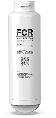 Frizzlife Cartuccia filtro a membrana RO di ricambio FCR100+ per sistema di filtraggio dell'acqua ad osmosi inversa da banco WB99-H