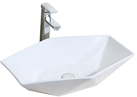 HLHLOP777 Badezimmerspüle Arbeitsplatte Waschbecken for Waschzahnkabinett Weiß Keramikbehälter Waschbecken 22.4 x 14,5 x 4,6 cm Wendewaschtisch(B)