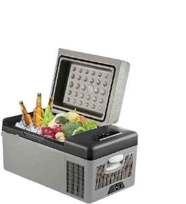 20L 35L Car Refrigerator Fridge Freezer Portable Compressor Cooler 12/24V DC 110-240V Ice Box for Camping(20L 21QT)