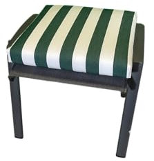 Hocker-Auflage Lord grün Stripes 50x50x9cm