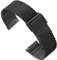 Zehior Stainless Steel Thick Mesh Watch Band for Men Women Quick Release Safty Clasp Metal Watch Strap Black 20mm