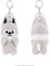Nevstop 10 cm Porte-clés en peluche Magnétique série « ATE » SKZoo Porte-clés mignon pour les fans de Stray Kids (Wolf Chan)