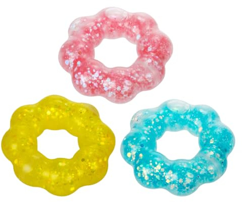 Fun Squeeze Armband Flower mit Glitzer