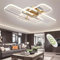 SXLXQM Moderne LED Deckenleuchte Dimmbare 86W Deckenlampe mit Fernbedienung Wohnzimmerlampe Weiß Geometrisch Einfachheit Deckenlampen Wohnzimmer Schlafzimmer Deckenleuchten Dekorative Beleuchtung