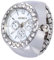 Mxshc Ring-Uhren für Damen, Uhrenring, genaues Display, Uhrenring, runder Uhrenring für Männer und Frauen, Schmuck
