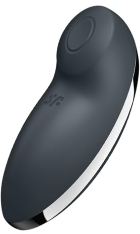 Satisfyer Tap & Climax 2 | 11 cm | Auflegevibrator mit Klopffunktion | Zwei unabhängig voneinander steuerbare Motoren | Wiederaufladbar| Wasserdicht (IPX7) | Hautfreundliches Silikon, Farbe:anthrazit