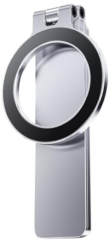 Iouyjiu Foldable Laptop Phone Holder | Magnetic Desktop Monitor Side-Mounted Phone Mount | Ultra-Thin Computer Monitor Holder for Smartphones | Compact and Space-Saving Design