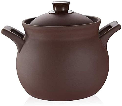 Olla de barro para cocinar olla redonda de barro olla caliente de cerámica olla de sopa antiadherente
