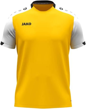 JAKO T-Shirt Dynamic pour Enfant, Jaune/Blanc/Noir, 140