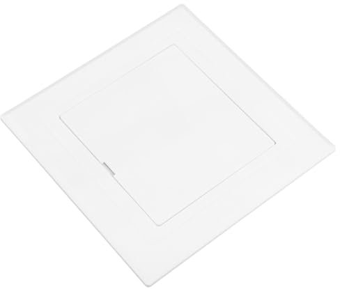 Hemobllo Rohrabdeckplatte Kunststoff Wasserfestes Montagepaneel Bad Sanitär Zugangsplatte Weiß Minimalistisches Design Für Sauberen Ablauf Und Einfache Installation