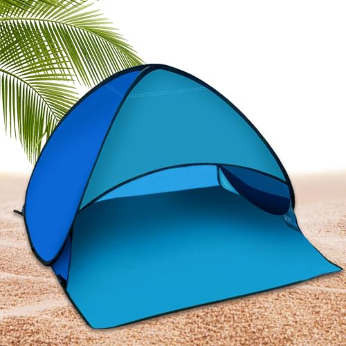 Strandzelt – Sonnenzelt mit automatischer Öffnung, Mini-Regenschirm mit