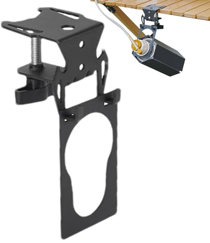 Generisch Camping Gaskartuschen-Halter - Haken Für Campingtisch Zur Befestigung Von Gasflasche,Robuster Metall Organizer Für Trekking, Bergsteigen Und Outdoor-Küchenzubehör