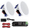 STUDIOFINIX 5.25 600 Watts Bluetooth Ceiling Speakers Home Recessed Speaker System Suitable for Indoor,Kitchen,Home Theater,Bedroom,Office,Covered Patio（2 Speakers）