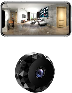 qoiq Spy Camera 1080P WiFi Hidden Cameras Wireless Indoor Secret Cam Mini Nanny Spy Cam Home Security Surveillance Cameras Micro Small Monitor Video Camera with Motion Detection (Black)