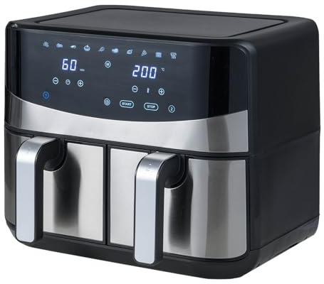 RELAX4LIFE Friteuse à Air 8L 2100W Double Compartiment