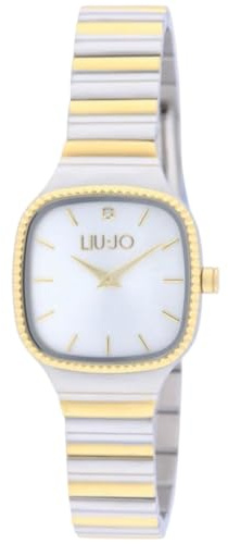 Liu Jo - Elegante Damenuhr mit Quarzuhrwerk aus zweifarbigem Stahl - Belmira TLJ2824 - Uhr mit quadratischem Gehäuse und zweifarbigem Stahlarmband