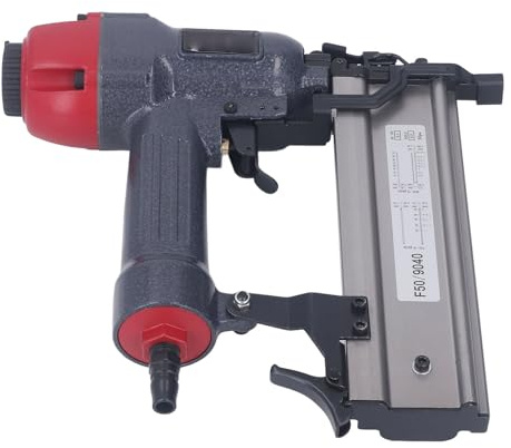 Cocoarm Air Nail Gun Aluminum Alloy Pneumatic Nailer 2 in 1 100 Piece Capacity 0.5 to 0.8Mpa for F50 Nails and 90 Staples for Woodworking Framing Repair Use