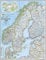 Skandinavien Landkarte classic ca 58 x 76cm