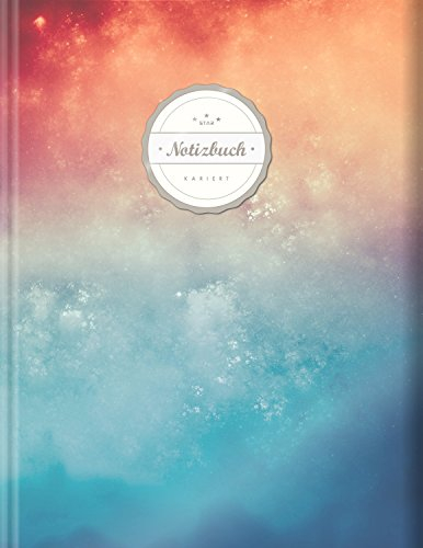 Kariertes Notizbuch (©Star, A4, 156 Seiten, Softcover) || Mit Register + Doppelrand || Dickes Notizbuch, Fester Einband, Kariert Nr. 26, Matheheft, Skizzenbuch, Zeichenbuch, Tagebuch, „Himmel & Hölle“