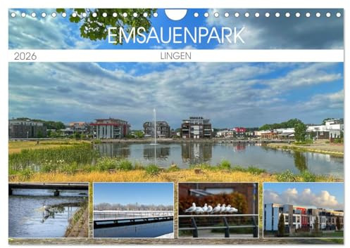Emsauenpark Lingen (Wandkalender 2026 DIN A4 quer), CALVENDO Monatskalender: Architektur und Natur (CALVENDO Orte)