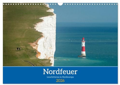 Nordfeuer (Wandkalender 2026 DIN A3 quer), CALVENDO Monatskalender: Leuchttürme aus Groß Britannien, Norwegen und Dänemark (CALVENDO Orte)