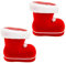 Helmecke & Hoffmann * Nikolausstiefel in vielen Größen und Farben | Weihnachtsmannstiefel Dekostiefel Geschenkstiefel Adventsstiefel Weihnachtsstiefel | winzig bis riesengroß (XS | 10 x rote Stiefel)